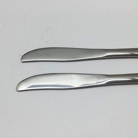 2 piece International Silver Random Rose Stainless Luxury Modern Solid Knife 8" - Picture 6 of 6